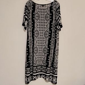 Tatiana B black and white dress Sz 14W